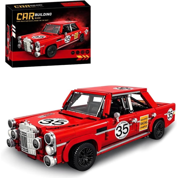 39128 Extreme Tuning High-Performance Racing Car Building Kit, 1652-Piece MOC 35 Classic Supercar Toy Model, Sports Car