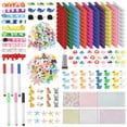 thumbnail image 1 of 392 PCS Cheer Pins Spirit Clips Set, DIY Cheer Clips for Backpack, Includes 100 Colorful Wooden Clips, Fluffy Balls, Fabric Bows, Resin Animal Figurines for Craft Projects, 1 of 6