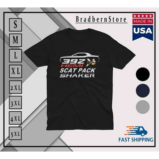 トップス CHALLENGER MOTOR TEE BLACK Mens Dodge Challenger T-shirt (2 color print on Black