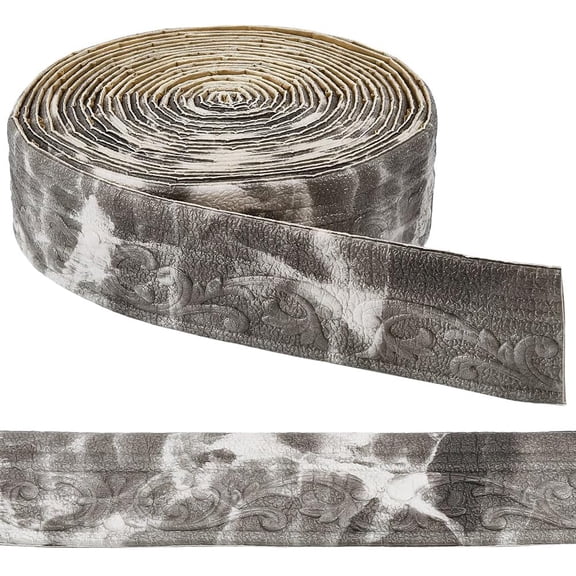 393.7in/10m Flexible Molding Trim Marbel Peel and Stick Vintage 3D Foam Self Adhesive Wallpaper Border Mirror Frame Edging Sticker