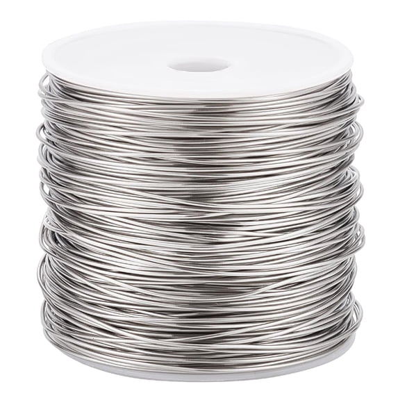 393 Feet 20 Gauge Solid Stainless Steel Wire Stainless Steel Craft Jewelry Beading Wire for Crafts Jewelry Making Sculpture Frame diy