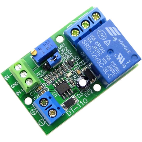 393 Voltage Comparator Relay Module 1 Channel/15/12/24 Voltage Comparator Board Stable Perfect (5)