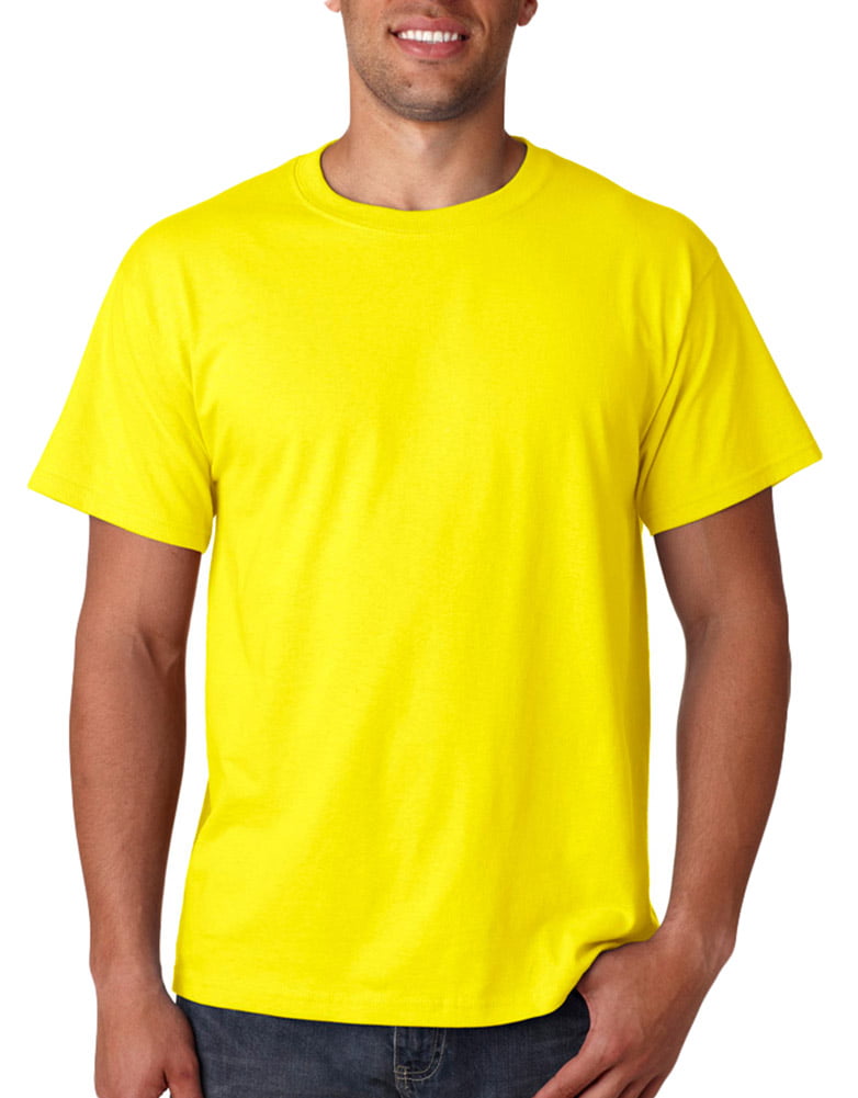 3930 Lightweight Cotton T-Shirt -Neon Yellow-Large