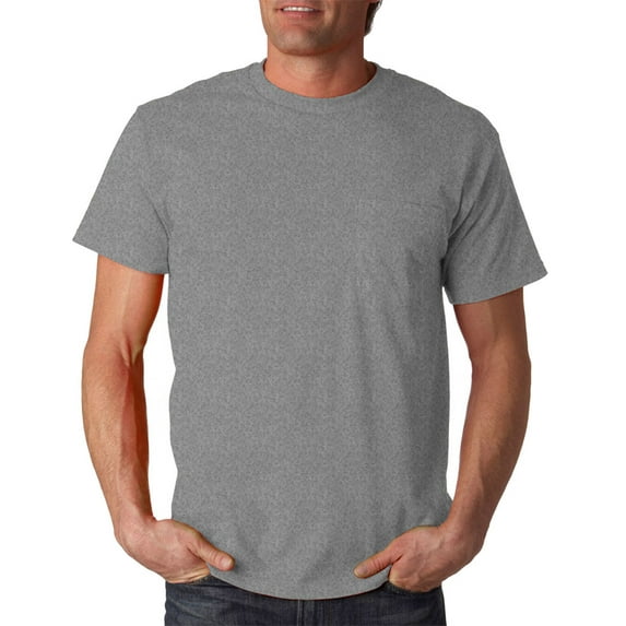 3930P Cotton Pocket T-Shirt -Athletic Heather -3XL