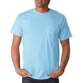 thumbnail image 1 of 3930P Cotton Pocket T-Shirt -Light Blue-X-Large, 1 of 2