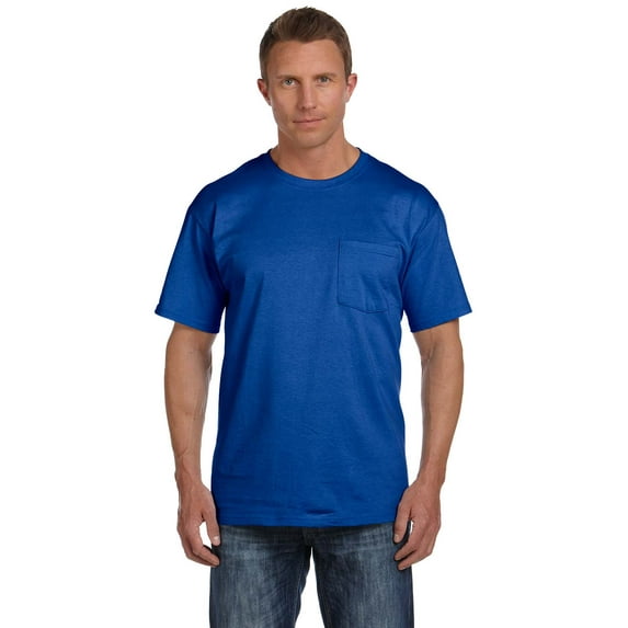 3930Pr Fruit Of The Loom Hd Cotton Pocket T, Pack Of 4