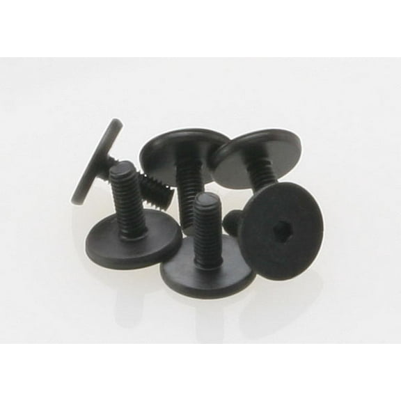 3931 Flat Head Machine Hex Drive Screws 3x8mm (6) Multi-Colored