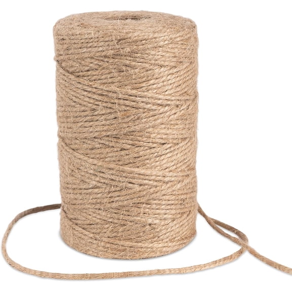 394 Feet Natural Jute Twine String, 2mm Garden Twine Rope, Jute String | Rope, Jute String for Crafts Gardening, Gifts Wrapping, Packing Material, DIY Home Decor, Wedding Dcor, Knitting Macrame