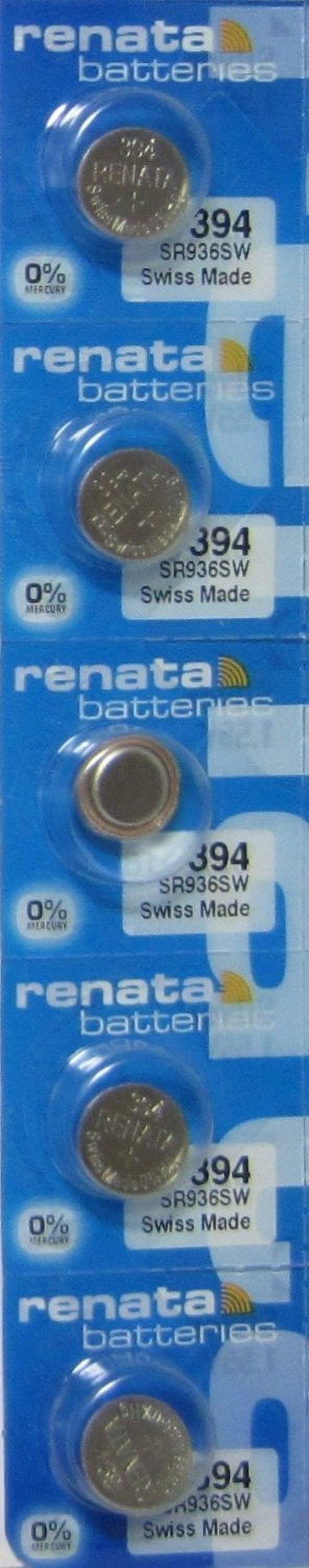 394 Watch battery - Strip of 5 Batteries