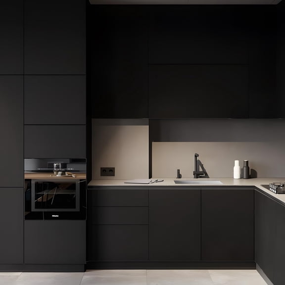 394''x23.6'' Black Wallpaper Contact Paper Black Peel and Stick Wallpaper Textured Matte Solid Color Self Adhesive Wall Paper Removable Renter Friendly for Cabinets Drawers Bedroom Kitchen