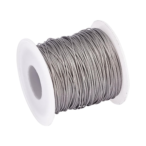 394FT 304 Stainless Steel Cable Wire 1/32" Wire Rope Aircraft Cable Wire Trellis Strength Cable for DIY Outdoor Railings Garden String Lights Picture Hanging Clothesline(Uncoated) for making