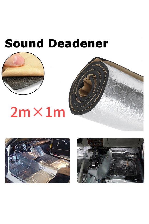 394mil 21.52 Sqft Car Sound Deadener Mat & Heat Shield Insulation,Closed Cell Foam with Aluminum Foil for Car Roof Floor(40"80")