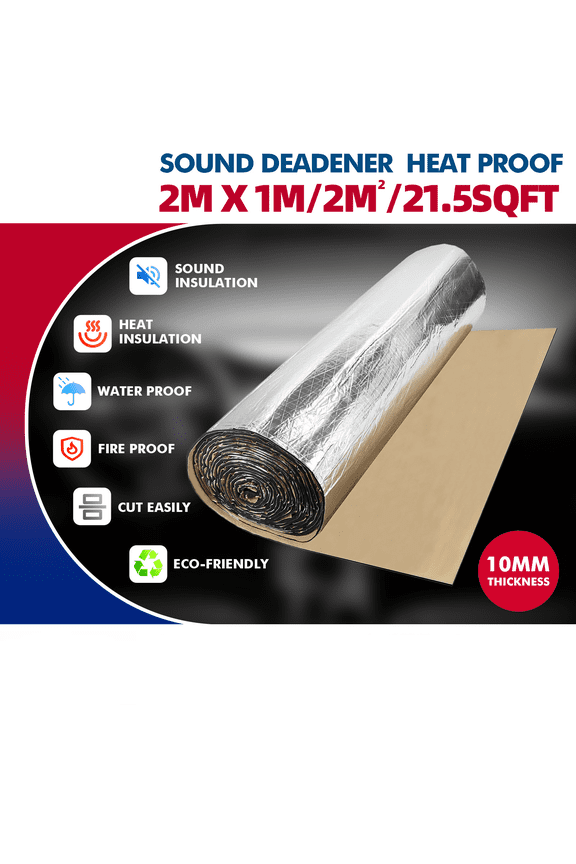 394mil 40"80" Car Sound Deadener Mat & Heat Shield Insulation,Closed Cell Foam with Aluminum Foil for Car Roof Floor