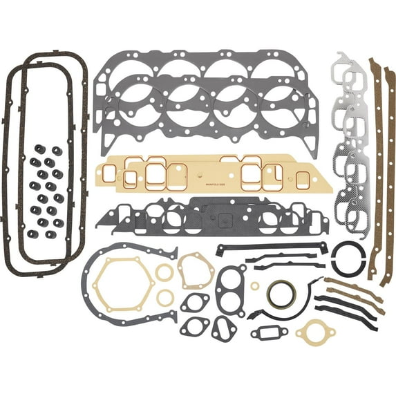 396-454 Big Block Chevy Full Gasket Set for 2-Piece Rear Main Seal Blocks - Suitable for up to .060" Oversized Engines, Durable for Engines Up to 600HP, Comprehensive Gasket Kit for High Performance