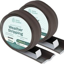 2 Rolls Weather Stripping,1/4 Inch Wide X 1/8 Inch Thick Foam Seal