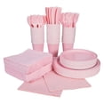 thumbnail image 1 of 396 Pieces Light Pink Tableware Kit for 48 Guests, 1 of 1