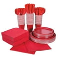 thumbnail image 1 of 396 Pieces Red Tableware Kit for 48 Guests, 1 of 1