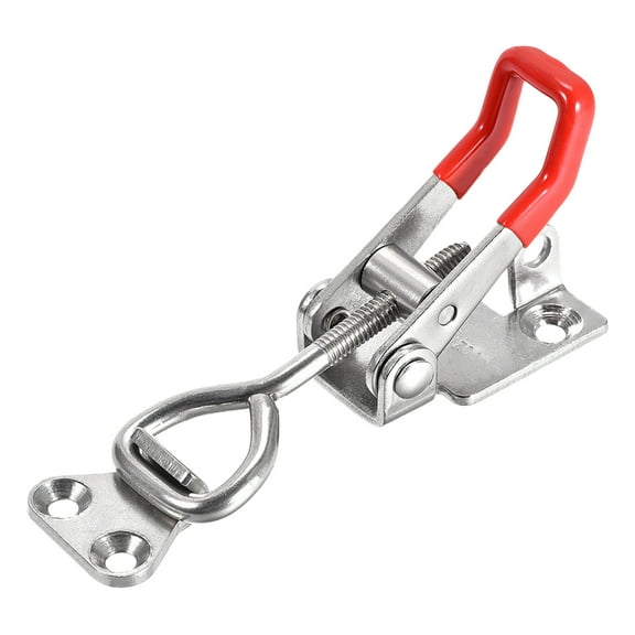396 lbs Holding Capacity SUS304 Stainless Steel Pull-Action Latch Adjustable Toggle Clamp with Keyhole
