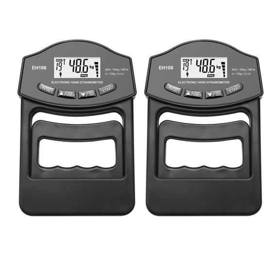 396Lbs/180Kg Digital Hand Dynamometer Grip Strength Meter USB LCD Screen Hand Grip Dynamometer Grip Strength Tester ,Easy to Use