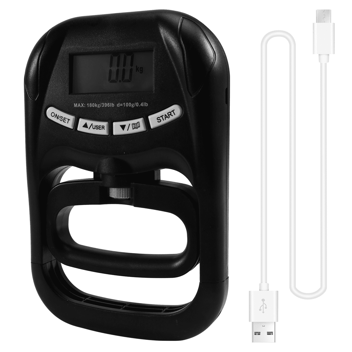 Dynamic Hand 310 396Lbs/180Kg EH121 Digital Hand Dynamometer Hand Grip Strength Trainer ...