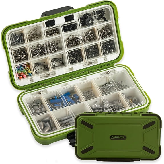 397-Piece Freshwater Fishing Tackle Kit with Waterproof Tackle Box Compact Bass & Trout Lure Set for Beginner and Pro Anglers, Fishing Gear Set Equipment for Bass Trout Gifts for Men,Kids