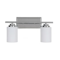 39702-CH Craftmade Lighting Albany - 2 Light Bath Vanity In Contemporary Style-9.61 Inches Tall and 17.32 Inches Wide