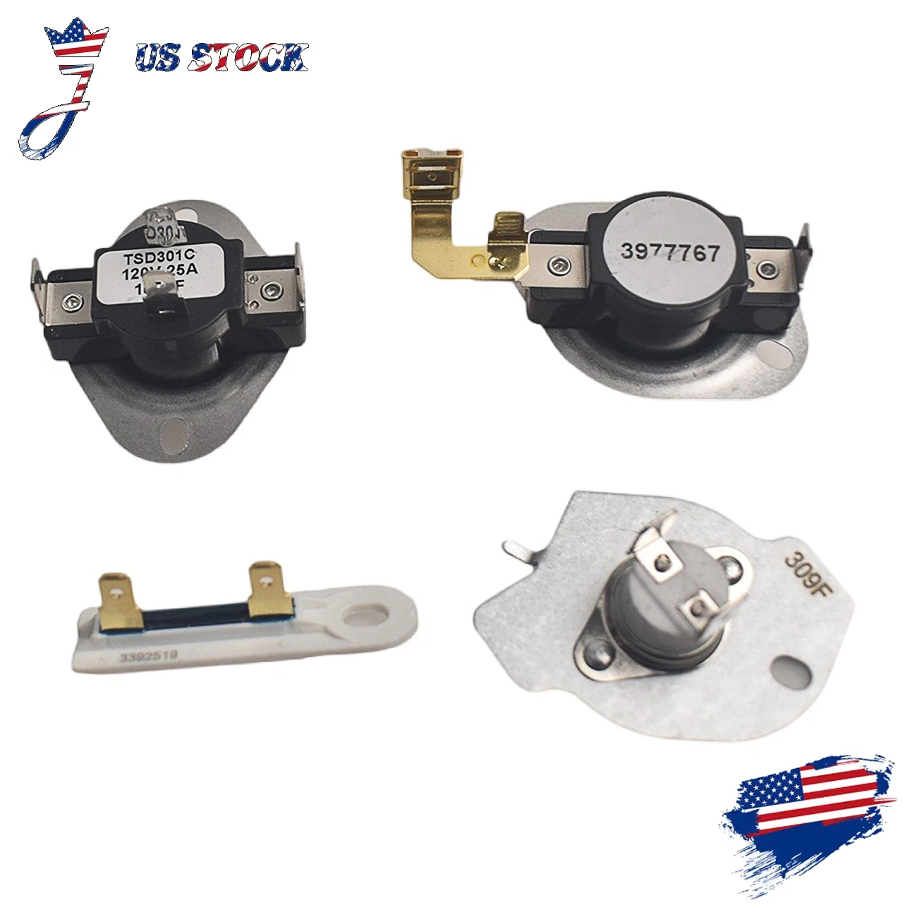 3977767 Dryer High Limit Thermostat Wp3977767, Ap6009043, Ps11742185