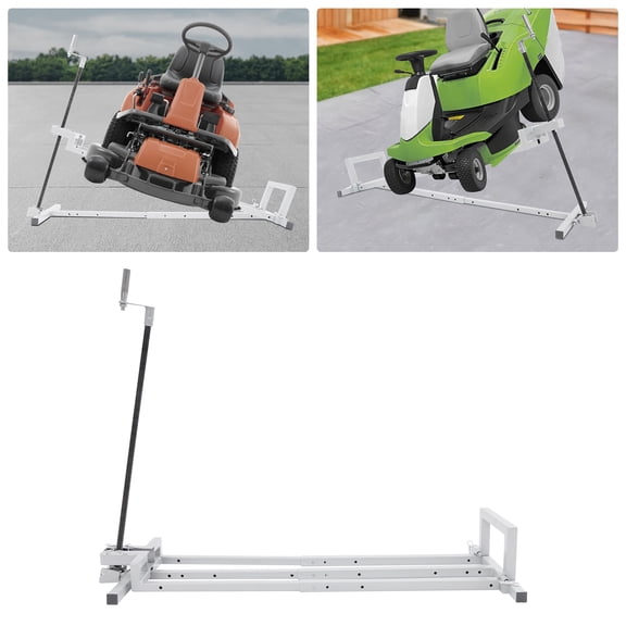 399.16kg/ 880lbs Load-bearing Capacity Lawn Mower Lift, Freestanding Lawn Mower Lift Tool, Grey&Black Color Lawn Mower Lift for Maintenance and Repair
