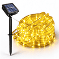 Soled Led Tube Light 39FT 100LED 8 Modes Solar LED Copper Wire Tube Rope Lights, Waterproof ...