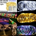 thumbnail image 1 of 39Ft 100 LED Rope Lights Outdoor, Remote Control Fairy String Lights Battery Powered, Waterproof for Bedroom Patio Christmas Tree Garden Yard Decor, Cool White, 1 of 5