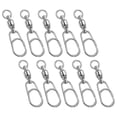 thumbnail image 1 of 39Lbs Fishing Swivels Snaps Stainless Steel Barrel Swivels Ball Bearing 25 Pack, 1 of 6