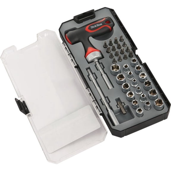 Do it Best Global Sourcing Do it Best 39-Piece 1/4 In. SAE/Metric Socket Set - Single Pack