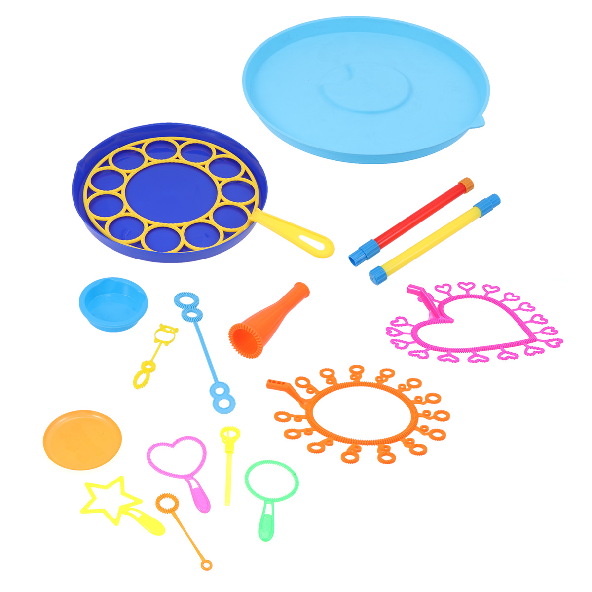 39Pcs Kids Bubbles Blowing Tools Multishape Bubble Wand Tools Bubble