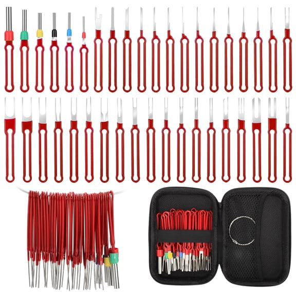 39Pcs Stainless Steel 301 Terminal Removal Tool Kit Tools, for Car, Home Appliance, Motorcycle, Electronics