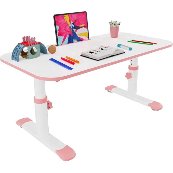 39in Adjustable Kids Activity Table | 6-Level Height Children Study Desk