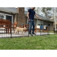 thumbnail image 1 of Zippity Outdoor Products 39in H (4 Fence Panels + 1 Gate) No Dig Easy Install Zippity Black Metal Fence, Decorative Fence for Garden Fencing For Dogs, 1 of 8