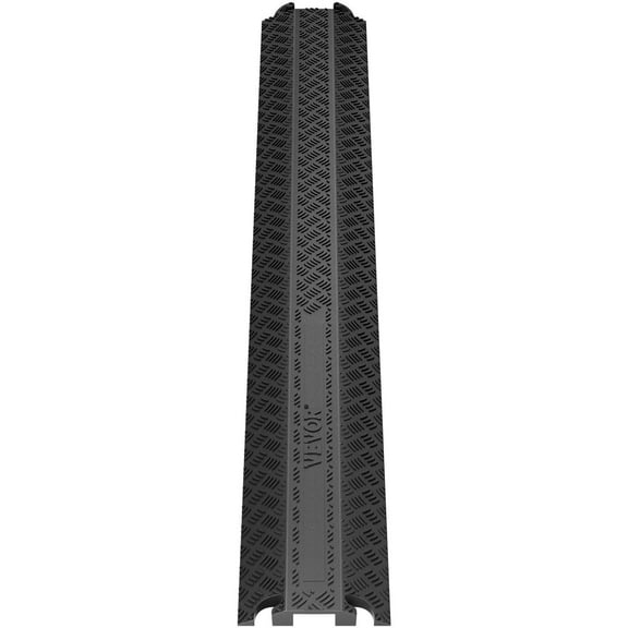 39in Speed Bump Cable Protector - Heavy Duty 2000lbs Ramp for Hoses & Cords, Black
