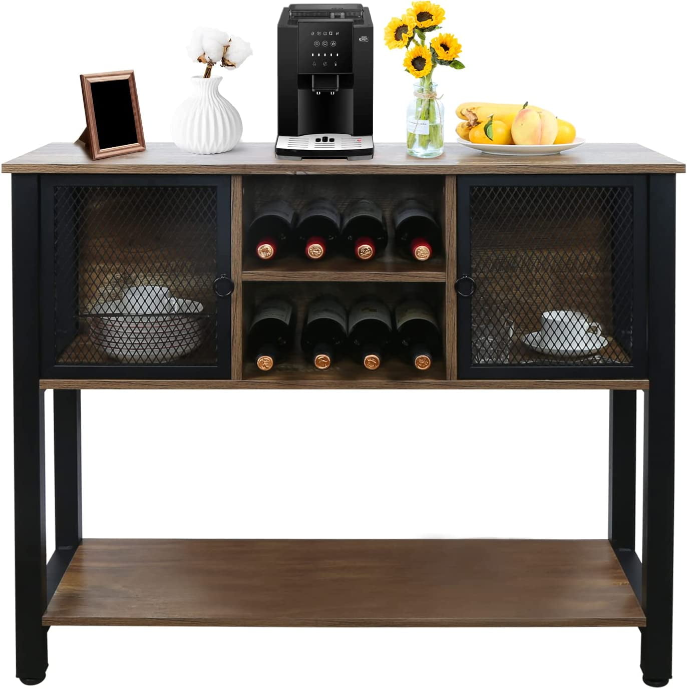 39inch Kitchen Sideboard with lockers, Buffet with Coffee bar ...