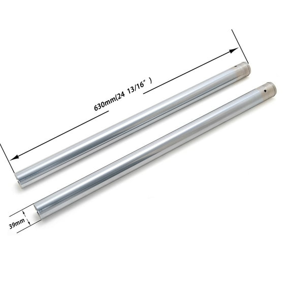 39mm Chrome Fork Tubes for Harley Sportster XL883 XL1200 Iron Custom Roadster 2016-2021