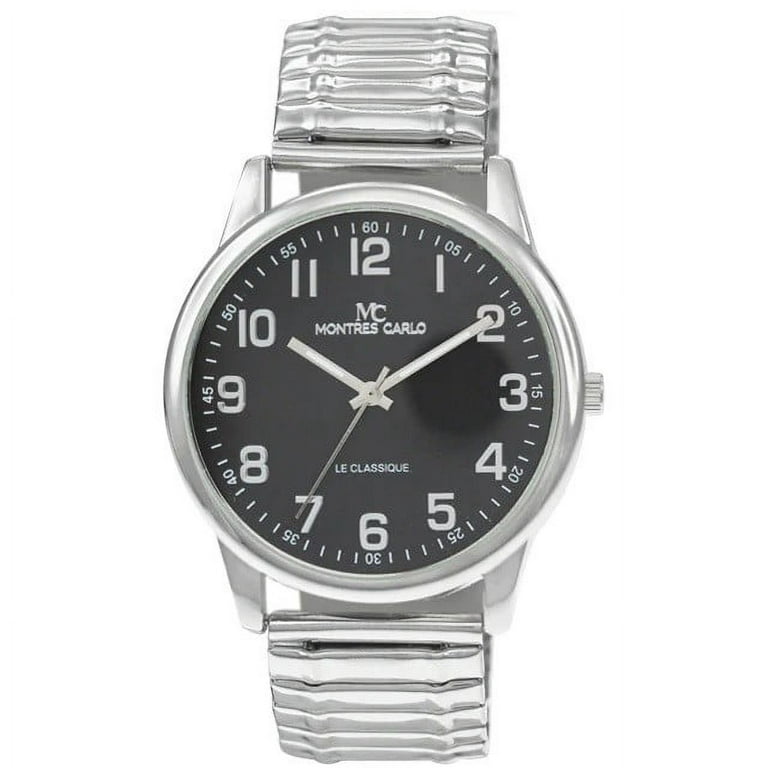 39mm Montres Carlo Fashion Luxury Sport Dress Wrist Men's Flex