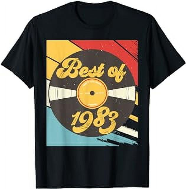 39th Birthday Gift Vinyl Record Vintage 1983 T-shirt - Walmart.com