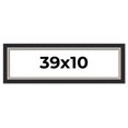 thumbnail image 1 of 39x10 Frame Black Real Wood Picture Frame Width 2.25 Inches | Interior Frame Depth 0.5 Inches |, 1 of 8