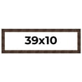 thumbnail image 1 of 39x10 Frame Brown Burl Real Wood Picture Frame Width 1.625 Inches | Interior Frame Depth 0.5 Inches, 1 of 8