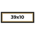 thumbnail image 1 of 39x10 Frame Gold Real Wood Picture Frame Width 2.25 Inches | Interior Frame Depth 0.5 Inches |, 1 of 8