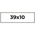 thumbnail image 1 of 39x10 Frame Silver Grey Distressed Solid Wood Picture Frame | 0.75 Inch Moulding Width | Interior, 1 of 8