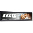 thumbnail image 1 of 39x12 Frame Black Passaggi Solid Wood Picture Frame Width 1.5 Inches | Interior Depth 0.5 Inches |, 1 of 8