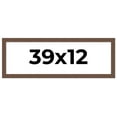 thumbnail image 1 of 39x12 Frame Brown Farmhouse Solid Wood Picture Frame Width 1.5 Inches | Interior Frame Depth 0.5, 1 of 8