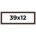 thumbnail image 1 of 39x12 Frame Brown Round Mahogany Solid Wood Picture Frame | 1.625 Inch Moulding Width | with UV, 1 of 8