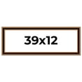 thumbnail image 1 of 39x12 Frame Gold Brown Plein Air Vintage Solid Wood Picture Frame | 1.75 Inches Moulding Width |, 1 of 8