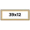 thumbnail image 1 of 39x12 Frame Gold Plein Aire Solid Wood Picture Frame Width 2 Inches | Interior Frame Depth 0.5, 1 of 8